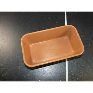 Gotham Steel Copper Nonstick Bakeware Loaf Pan 8" x 4" x 3" Bread Baking Cooking